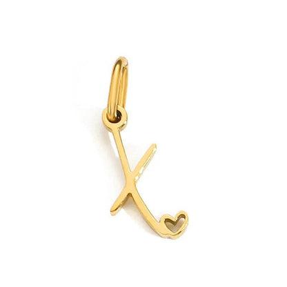 Gold Letter Pendant Necklace for Women – A-Z Alphabet Zircon Crystal Choker, Snake Chain Jewelry Gift