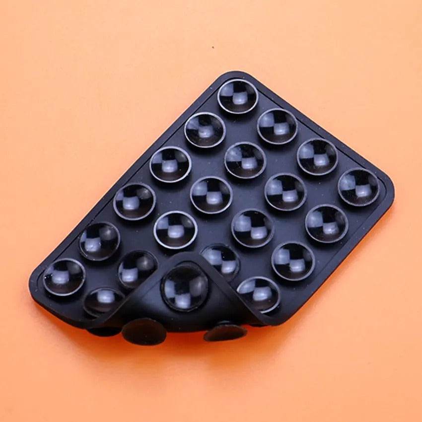 Double-Sided Silicone Phone Wall Mount – 2-Pack Suction Grip