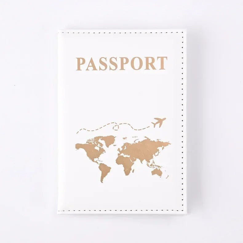 RFID Vintage PU Leather Passport Holder – Multi-Function Travel Wallet