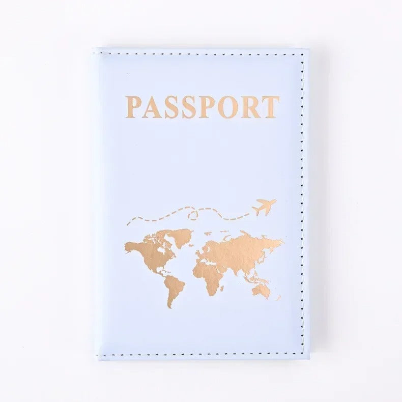 RFID Vintage PU Leather Passport Holder – Multi-Function Travel Wallet