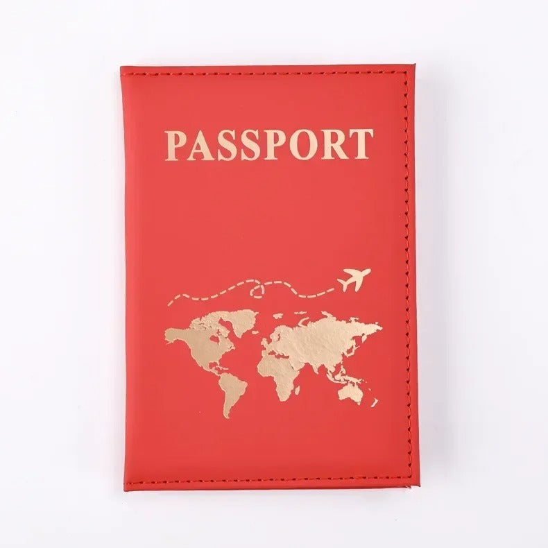 RFID Vintage PU Leather Passport Holder – Multi-Function Travel Wallet