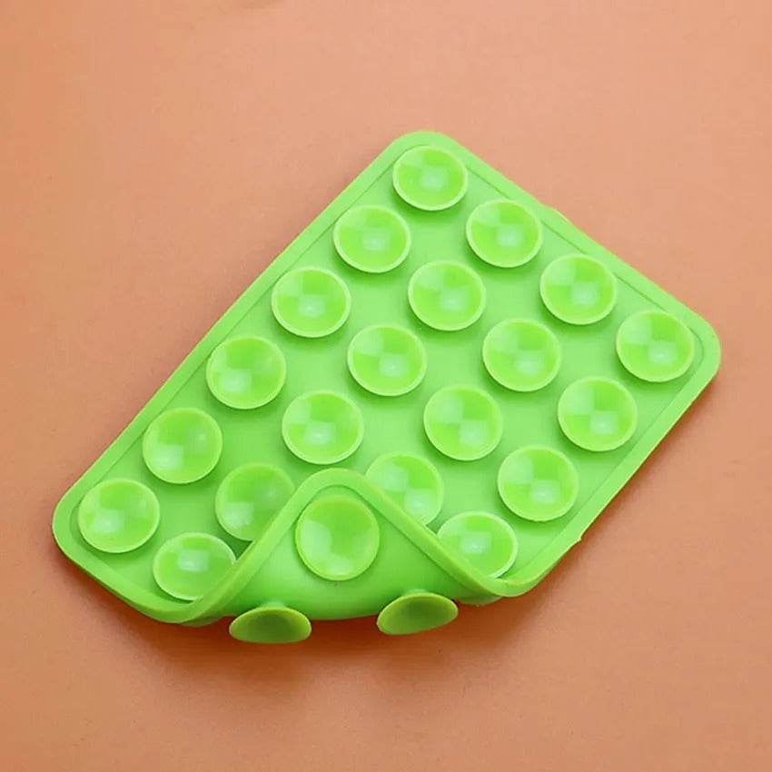 Double-Sided Silicone Phone Wall Mount – 2-Pack Suction Grip