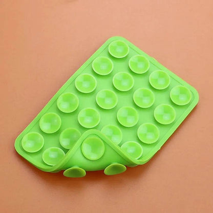 Double-Sided Silicone Phone Wall Mount – 2-Pack Suction Grip