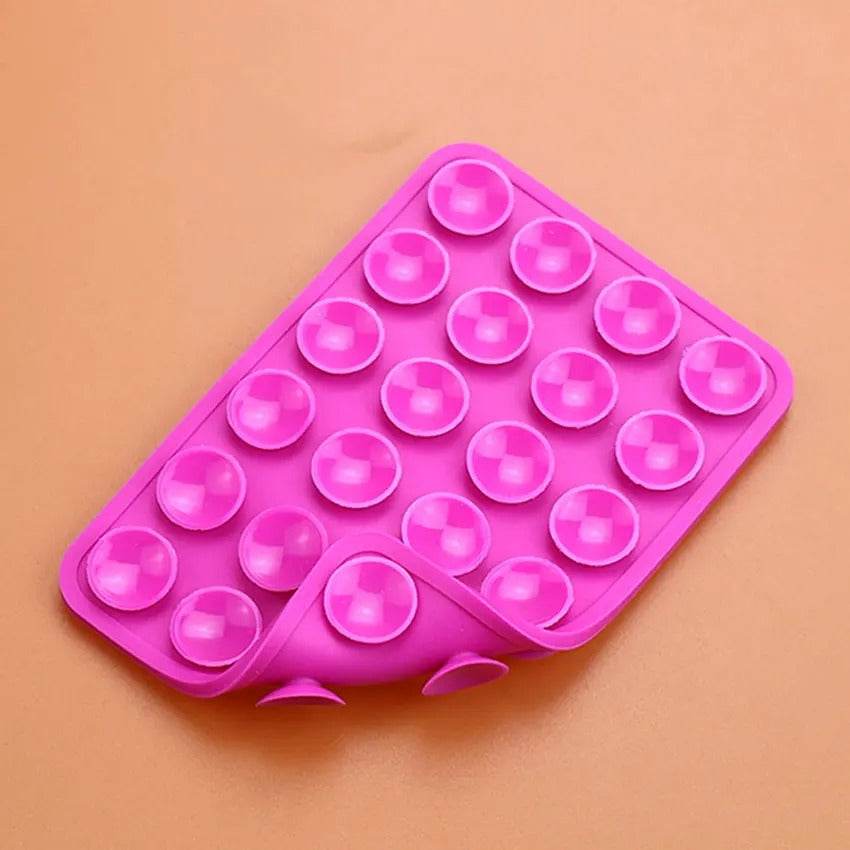 Double-Sided Silicone Phone Wall Mount – 2-Pack Suction Grip