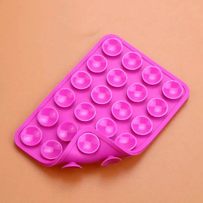 Double-Sided Silicone Phone Wall Mount – 2-Pack Suction Grip