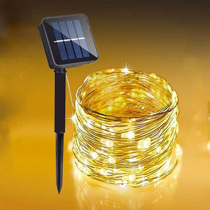 Solar Fairy String Lights – Outdoor Waterproof LED Garden & Patio Lights