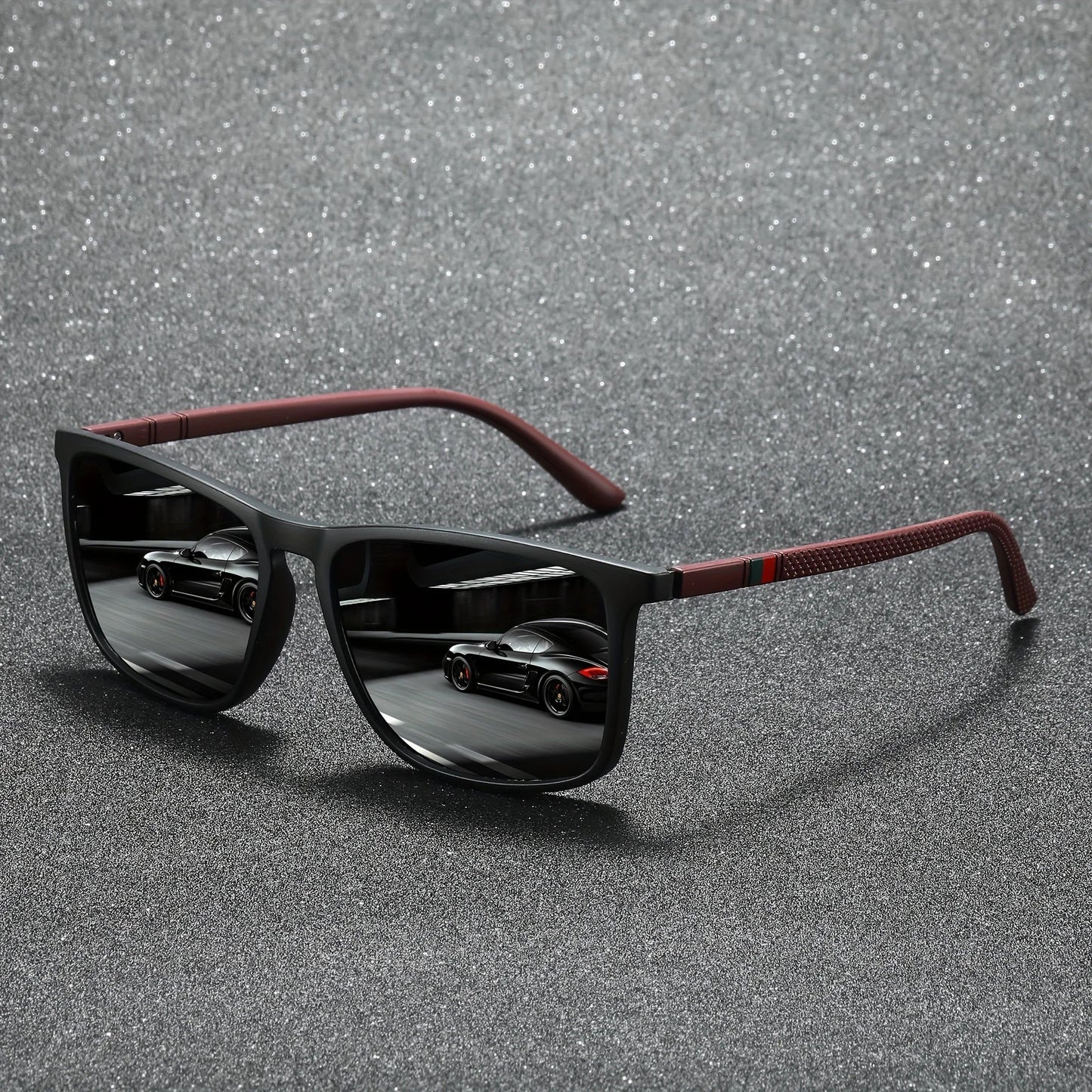 Square Polarized Sunglasses – UV protection Anti-Glare Mirror Shades