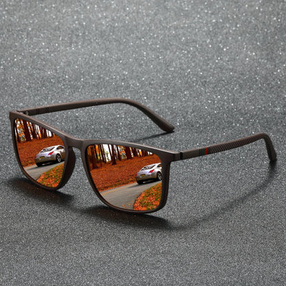 Square Polarized Sunglasses – UV protection Anti-Glare Mirror Shades