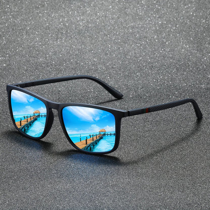 Square Polarized Sunglasses – UV protection Anti-Glare Mirror Shades