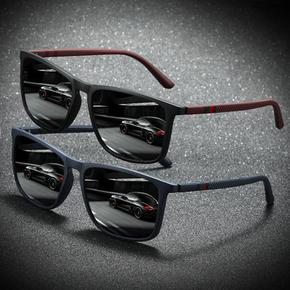Square Polarized Sunglasses – UV protection Anti-Glare Mirror Shades
