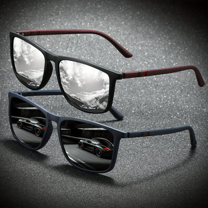 Square Polarized Sunglasses – UV protection Anti-Glare Mirror Shades