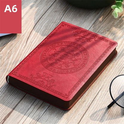 Vintage Leather Notebook | A6 Portable Diary and Journal for Daily Writing
