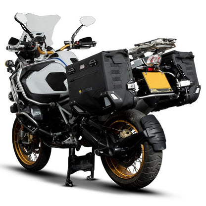 LOBOO Wanderer Series 30L+40L Dual-Purpose Waterproof Side Bags — IPX6 Rated, PP Support Board, Corner Protector, Exhaust-Avoid Design, Anti-Theft System (Requires LOBOO Side Racks)