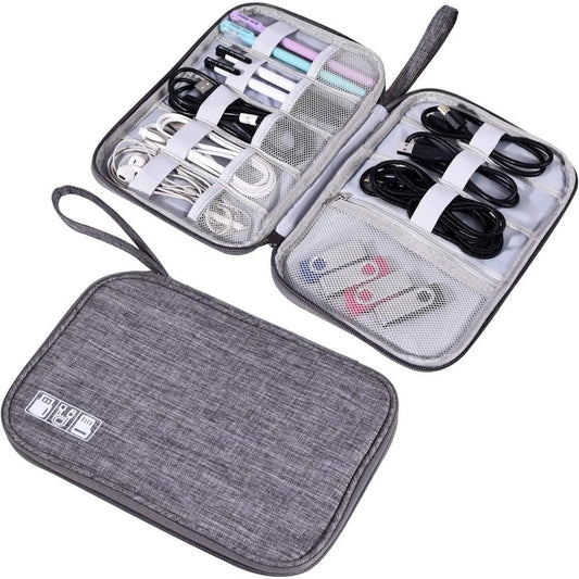 Trousse de rangement étanche pour accessoires électroniques – Pochette de voyage robuste pour câbles