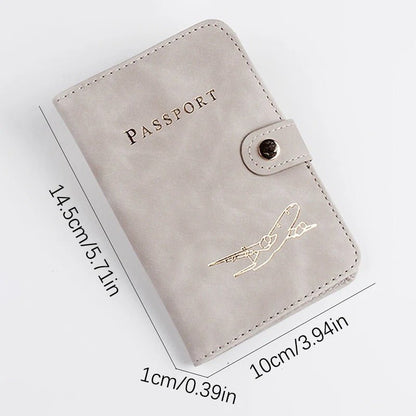 Waterproof Passport Holder | PU Leather Travel Wallet with RFID Protection