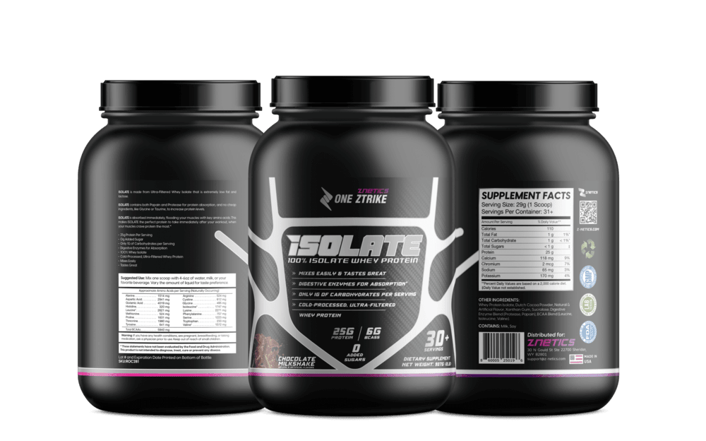 Whey Isolate Protein – Chocolate 2LB | 25g Protein, Zero Sugar