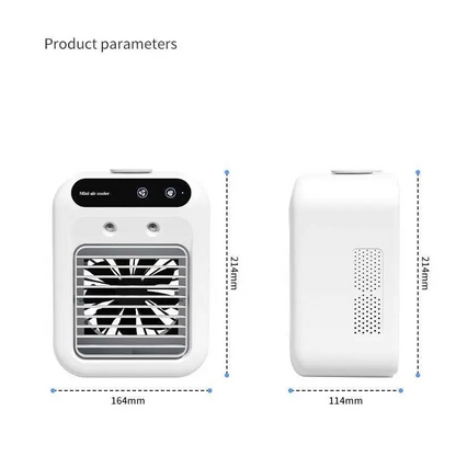 White Portable Air Conditioner Mini Cooler Fan
