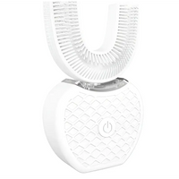 White Ultrasonic Electric Toothbrush Automatic Tooth Cleaner