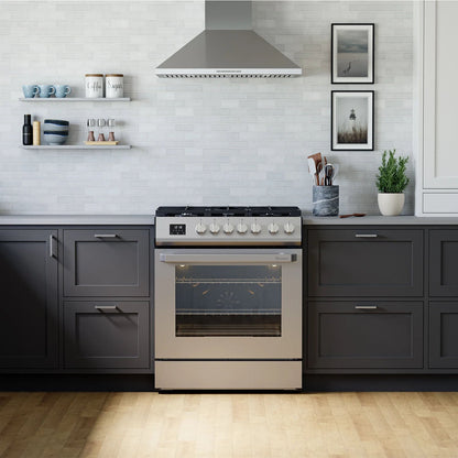 Cuisinière à gaz encastrable Rangaire 30" avec four à convection en acier inoxydable RRG303TS