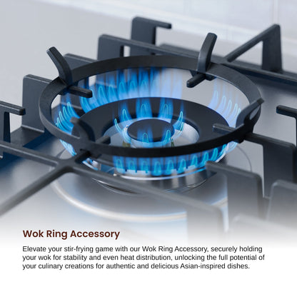 Rangaire 34" Gas Cooktop 5 Burners Stainless Steel RCG341S