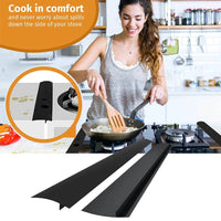 Bande d'étanchéité en silicone pour la protection de la cuisinière et du comptoir de cuisine – Anti-huile et anti-éclaboussures