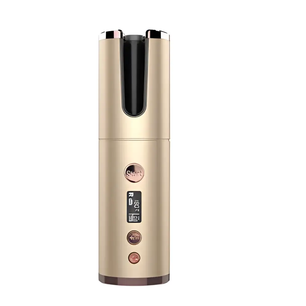 Wireless Rechargeable Curling Iron with Digital Display