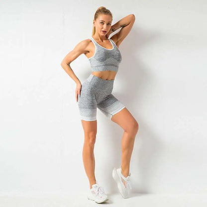 Women’s Seamless Yoga Hip Lifting Workout Set
