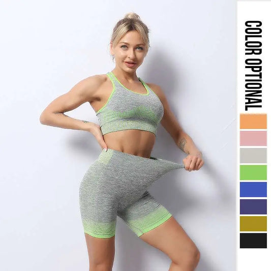 Women’s Seamless Yoga Hip Lifting Workout Set