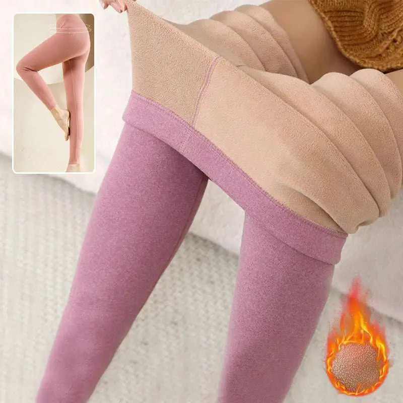 Women’s Warm Cashmere Fleece Lined Thermal Leggings