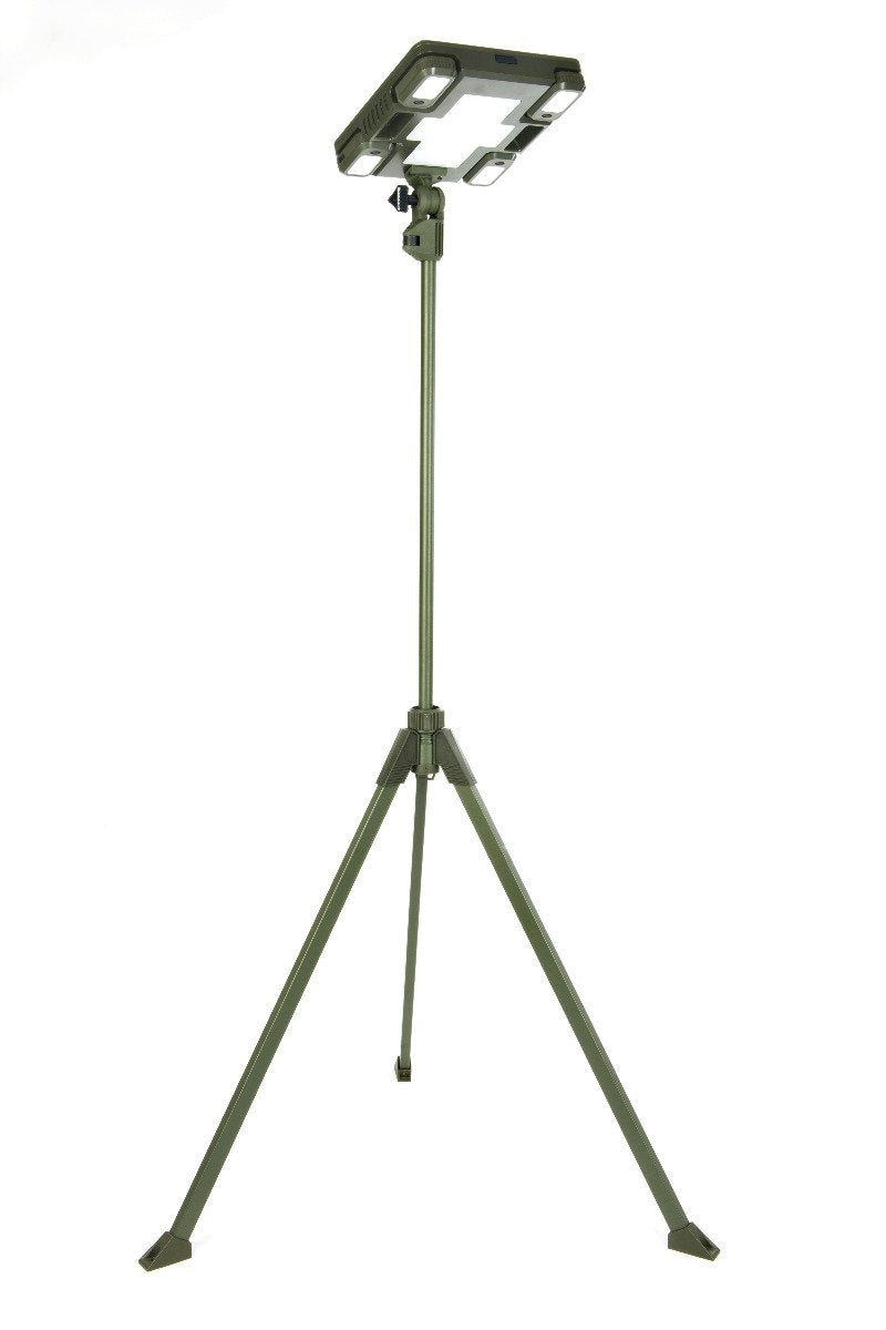 TRU De-LIGHT WHITENIGHT Multipurpose Solar/AC/DC Light – Garden & Camping with Tripod & Carry Bag
