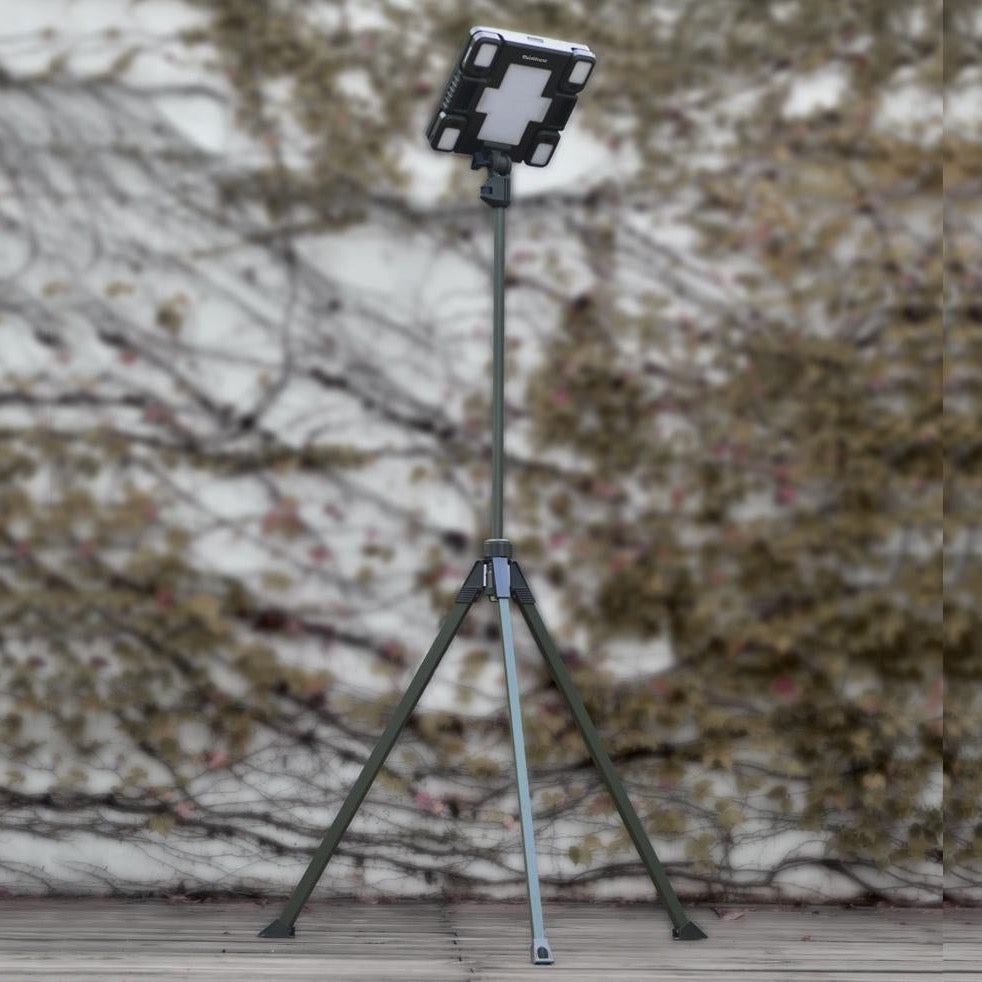 TRU De-LIGHT WHITENIGHT Multipurpose Solar/AC/DC Light – Garden & Camping with Tripod & Carry Bag