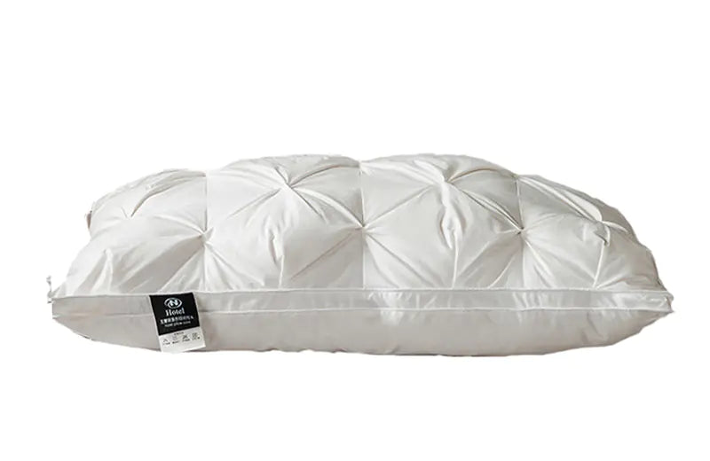 Feather Pillows with White Goose Neck Guards (Pair)